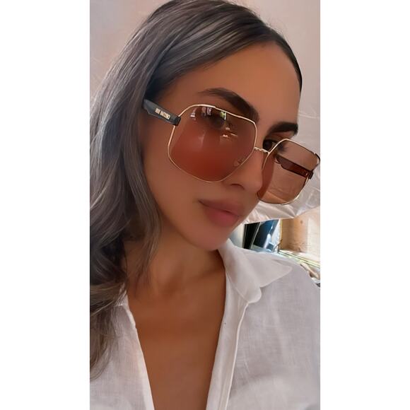 Dior ArchiDior S1U Oversized Sunglasses in Gold Pink main image 11